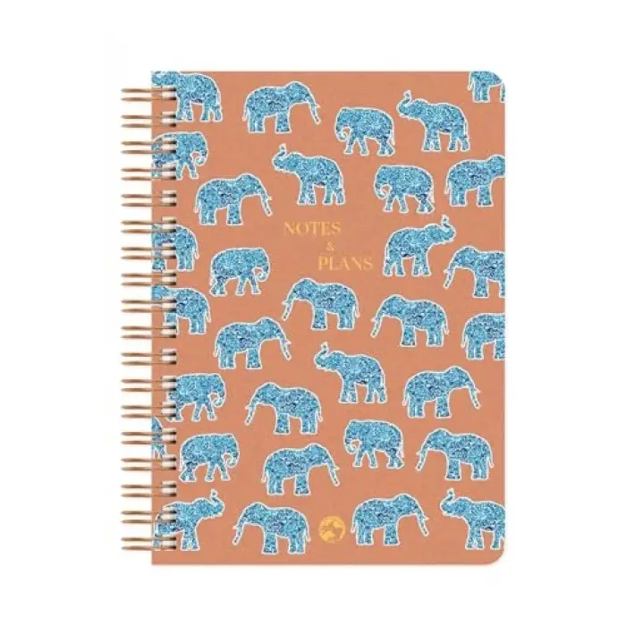 Utopia Spiralli Defter Düz Fil 17x24 cm