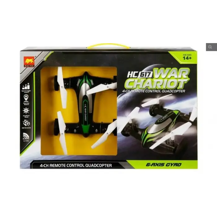 Uzaktan Kumandalı Şarjlı Siyah Araba/Quadcopter