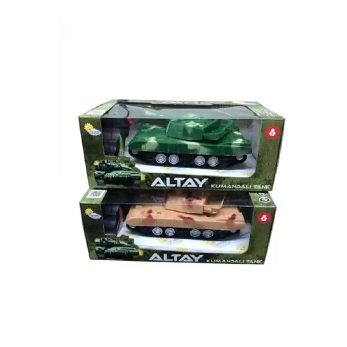 Uzaktan Kumandalı Tank, Renkli, 2li Set