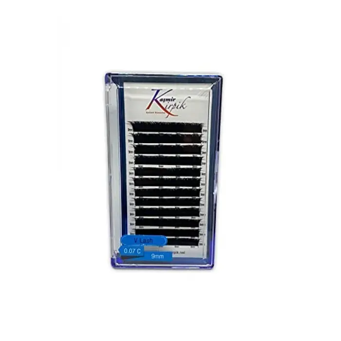 V C kıvrım 0.07mm 9 numara tek boy kirpik