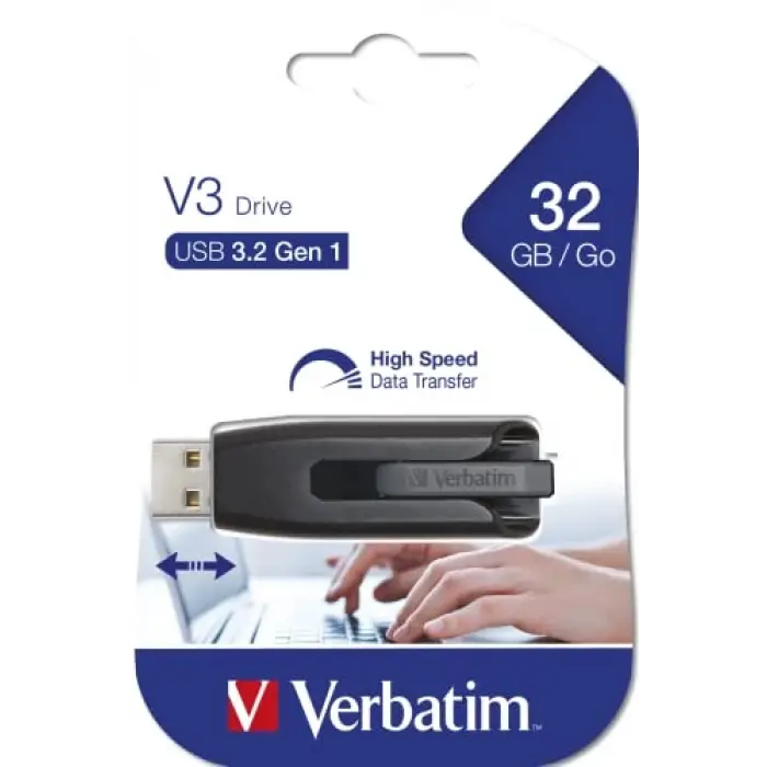 V3 USB 3.0 32GB Store N GO Drıve Grey