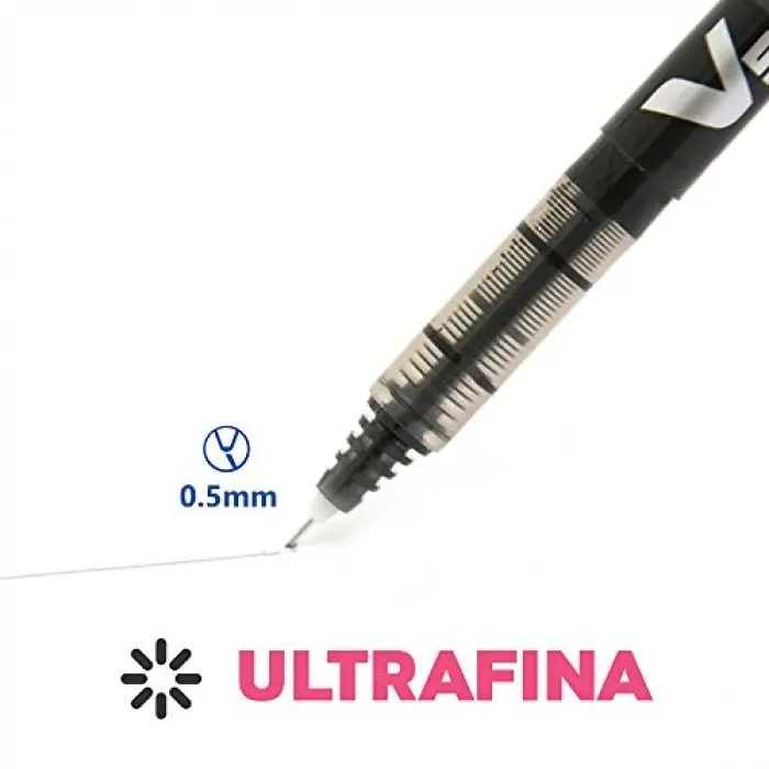 V5 Roller Kalem Hi-Tecpoint Iğne Uç 0.5 Mm Siyah Bx-V5-B