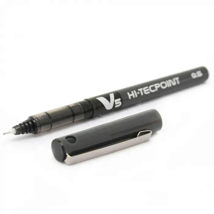 V5 Roller Kalem Hi-Tecpoint Iğne Uç 0.5 Mm Siyah Bx-V5-B
