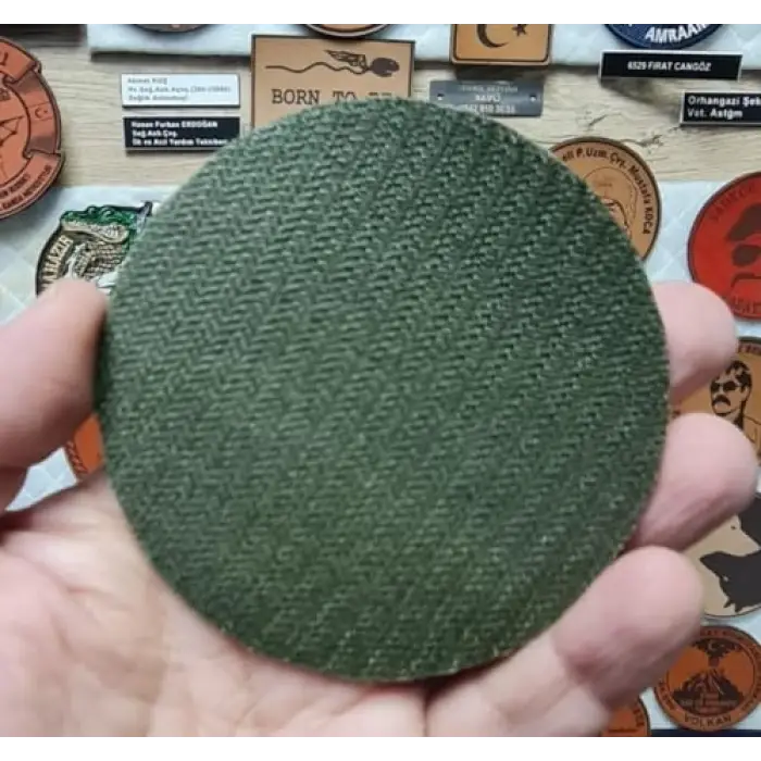 Vahşi Kurt yuvarlak deri arma patch