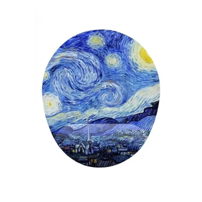 Van Gogh Starry Night Bilek Destekli Mouse Pad