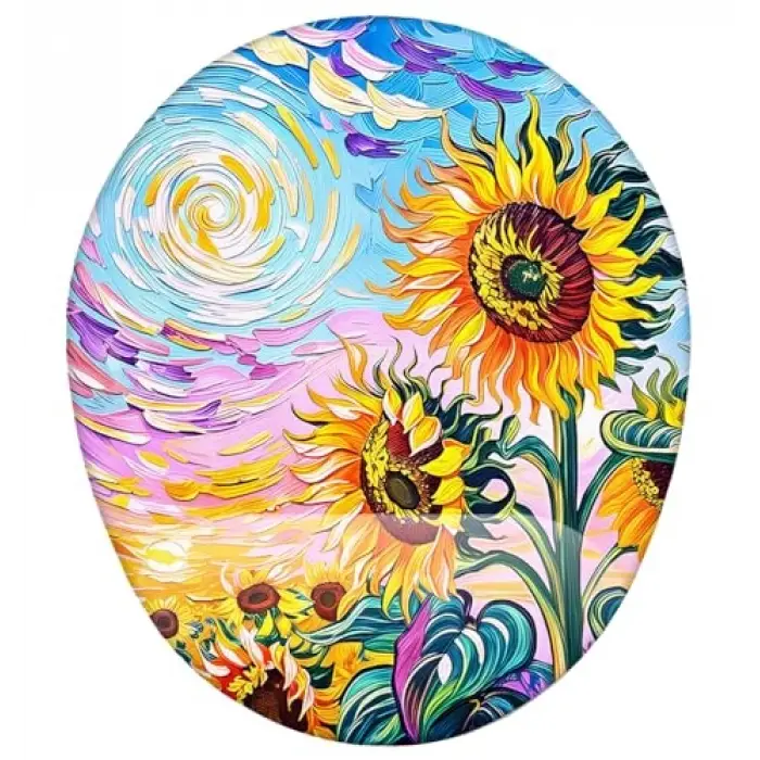 Van Gogh Temalı Ay Çiçekleri Mouse Pad