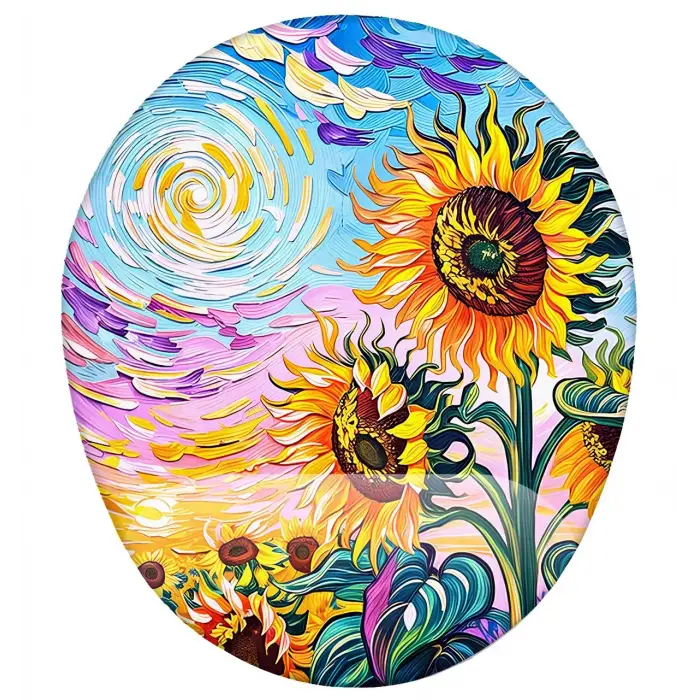 Van Gogh Temalı Ay Çiçekleri Mouse Pad