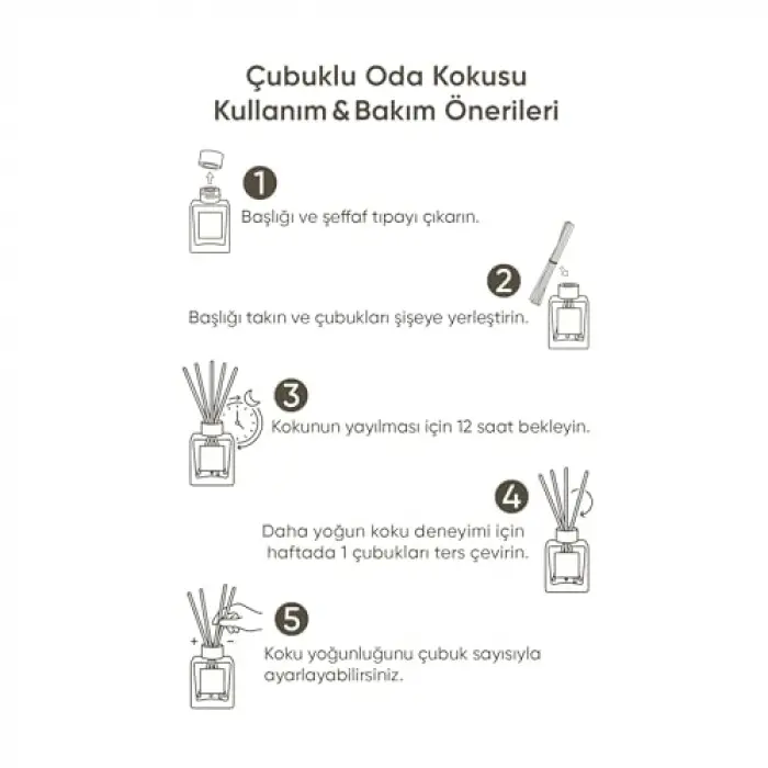 Vanilla Noir Çubuklu Oda Kokusu, 200 ml
