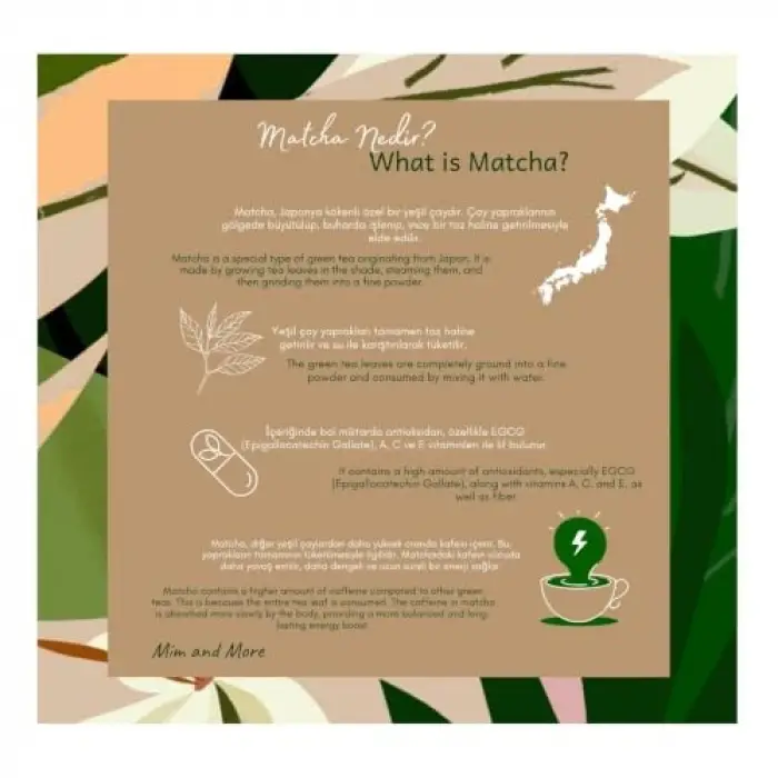 Vanilya Aromalı Matcha 50 g
