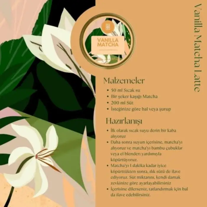 Vanilya Aromalı Matcha 50 g