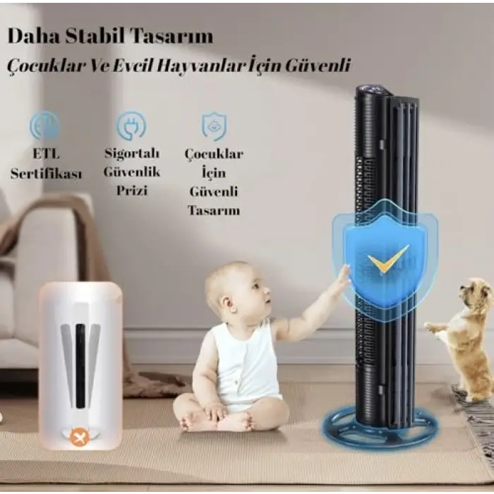 Vantilatör, Dlc Kule Tipi 75W Kumandalı