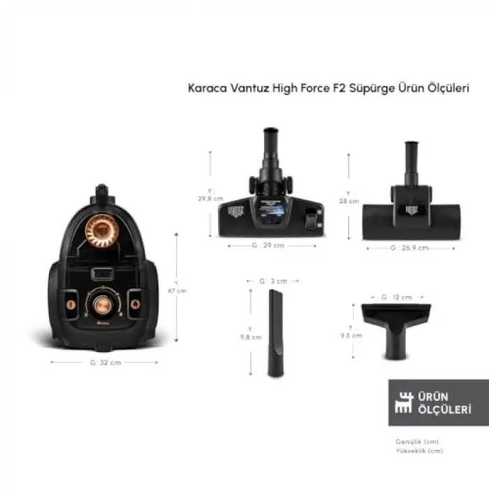 Vantuz Hıgh Force F2 Matte Black-Copper