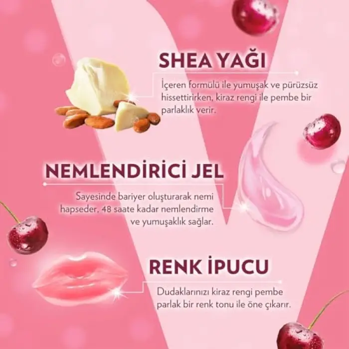 Vaseline Lip Therapy Dudak Bakım Kremi Cherry Blush 4.8 gr