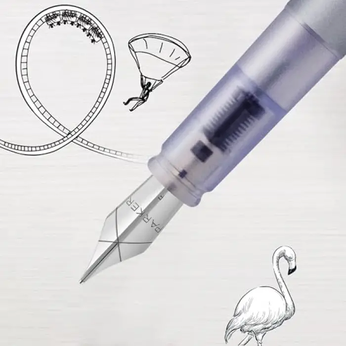 Vector XL Mat Dolma Kalem, Gümüş-Mavi, M, Mavi