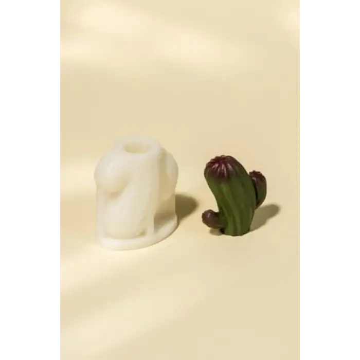 Vega Kaktüs Silikon Mum Kalıbı