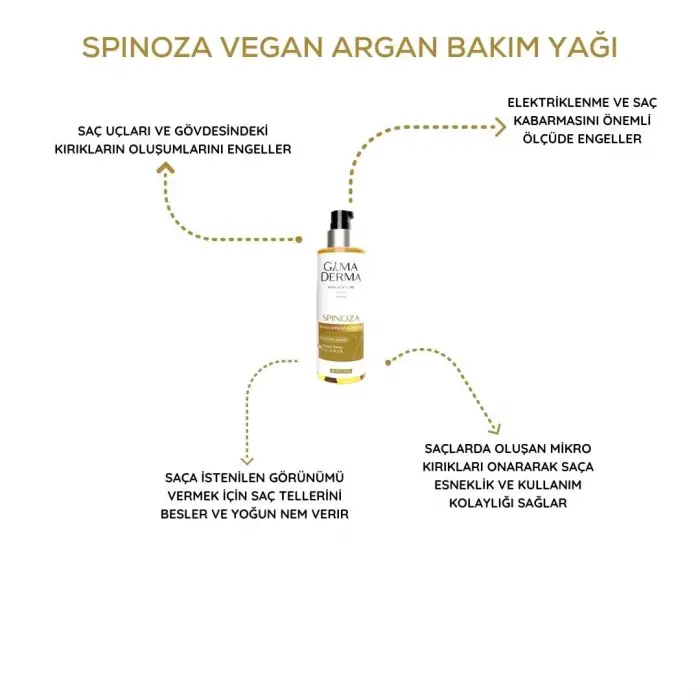 Vegan argan saç bakım yağı