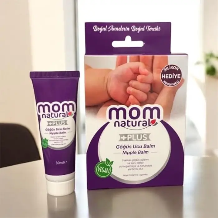 Vegan Göğüs Ucu Balmı 30 ml, Silikon Koruyucu Hediyeli