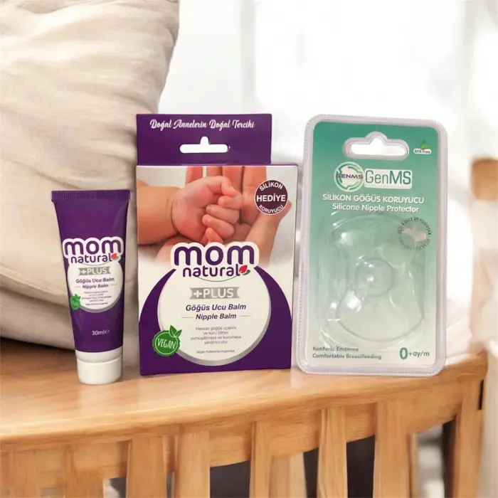 Vegan Göğüs Ucu Balmı 30 ml, Silikon Koruyucu Hediyeli