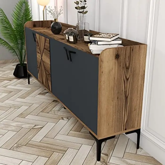 Venedik Konsol Ceviz/Antrasit