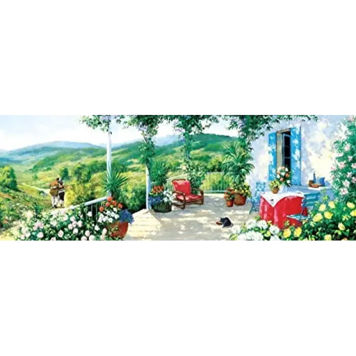 Verandadaki Misafir 1000 Parça Panorama