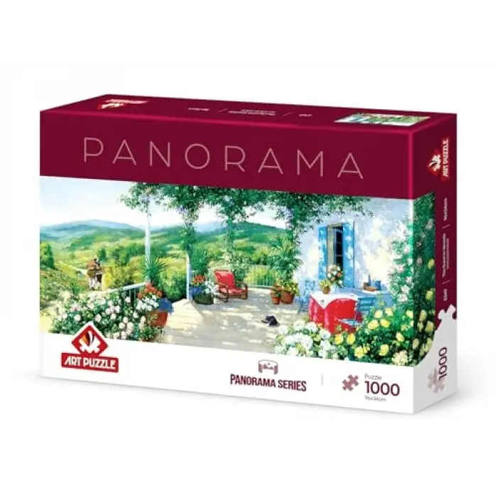 Verandadaki Misafir 1000 Parça Panorama Puzzle