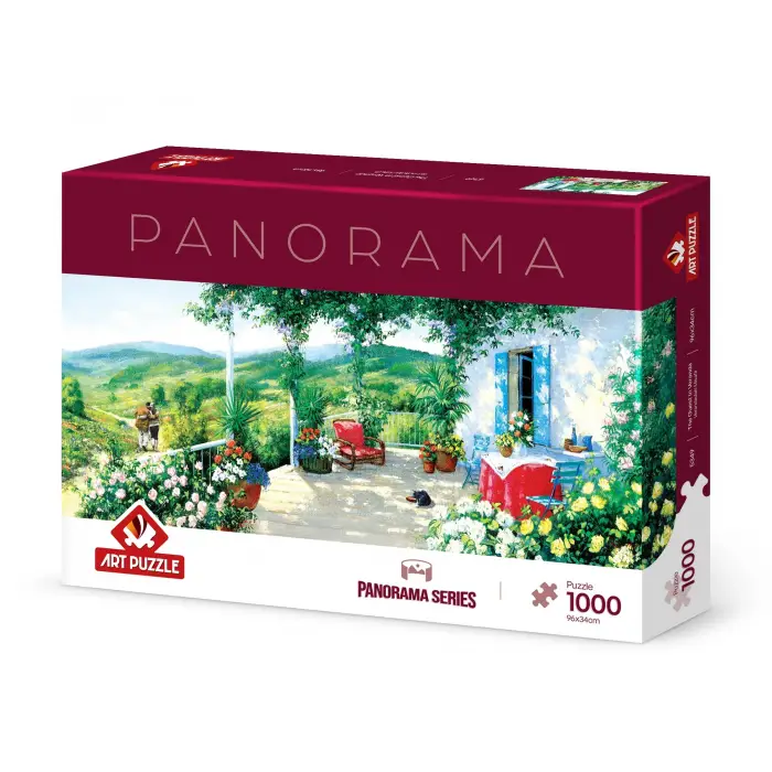 Verandadaki Misafir 1000 Parça Panorama Puzzle