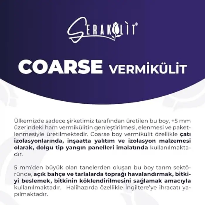 Vermikülit Coarse 5 L