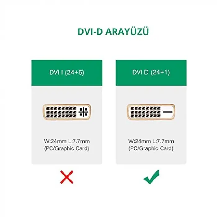 VGA USB to DVI-D 24+1 Dişi Görüntü Aktarma Kablosu