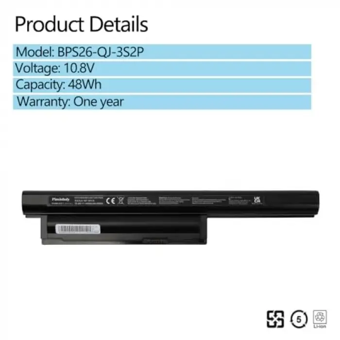 Vgp-BPS26 Vgp-BPL26 Vgp-BPS26A Vgp-BPS26S Batarya, Vaıo Vpc-CA15FW Vpc-CA15FG Vpc-CA16EC Vpc-CA17EC SVE1511C5E Pcg-71811L Pcg-71811M Vpc-EH Vpc-CA17EC için