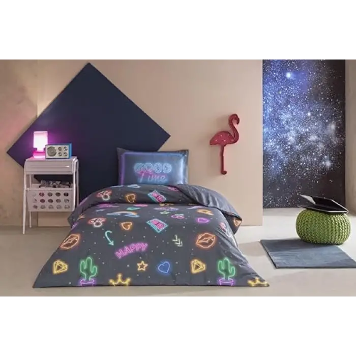 Vibra Ranforce Tek Kişilik Nevresim Takımı Mor