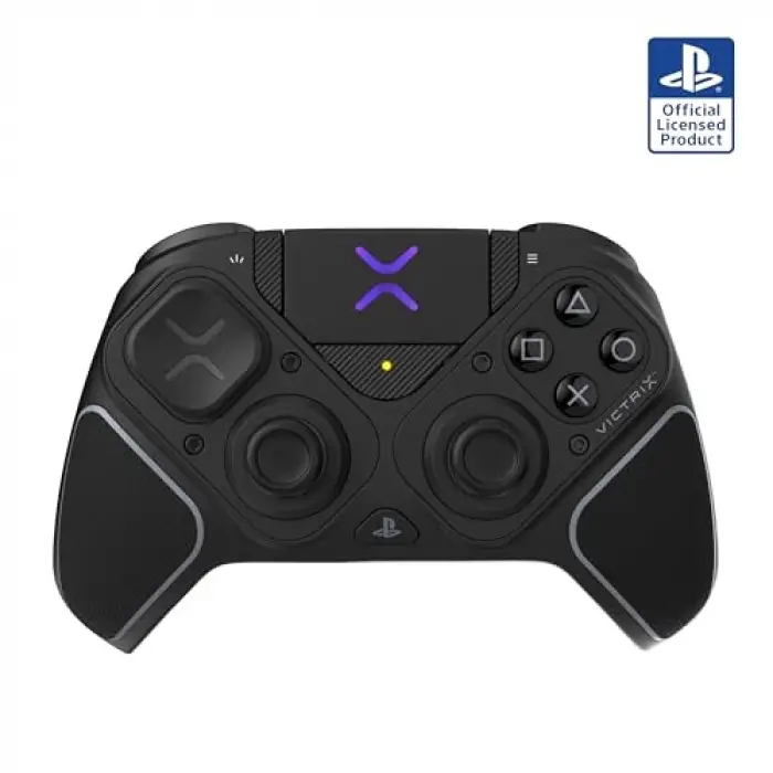 Victrix Pro Bfg Reloaded Wireless Gaming Controller Officially Licensed for PlayStation 5, PS5, PS4, PC, Fightpad Module, Hall-Effect Sticks/Triggers, Customizable Controls - Black