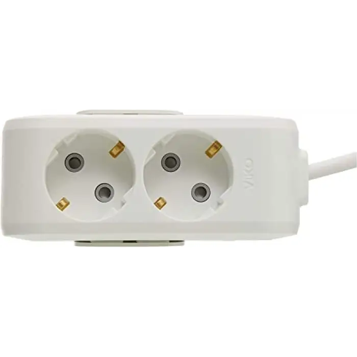 VİKO Multi-Let 2li Topraklı Kablolu Ç.K 1mt Priz