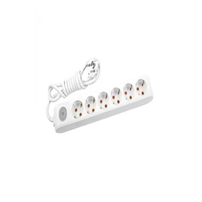 Viko Multi-Let 6lı Anahtar-Topraklı Kablolu Ç.K 5m Priz