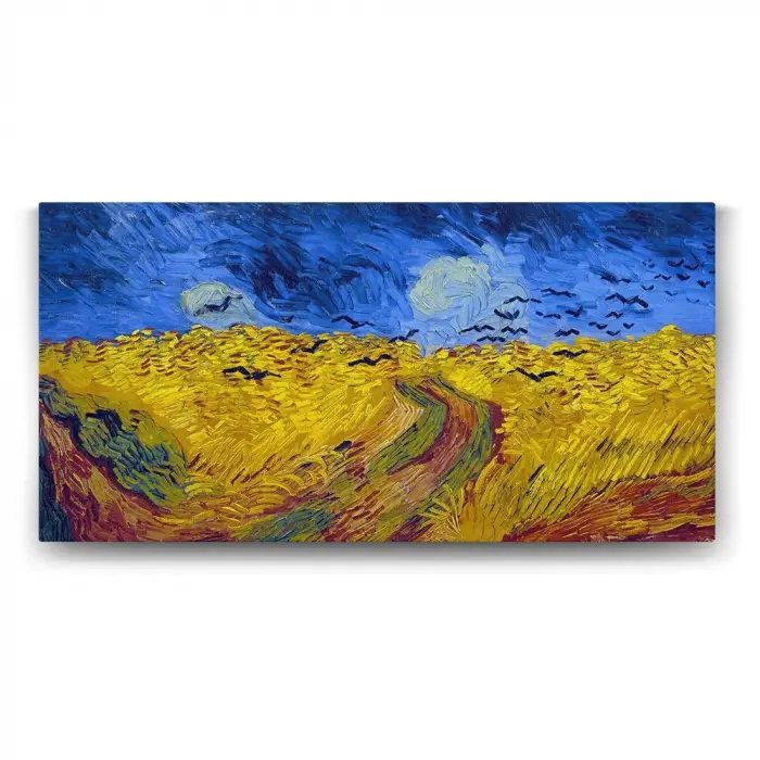 Vincent Van Gogh - Wheat Field Tablosu - 100x50cm