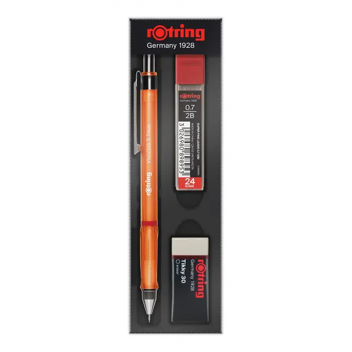 Visuclick Min Silgi 3lü Okul Seti- 0.7 mm Turuncu