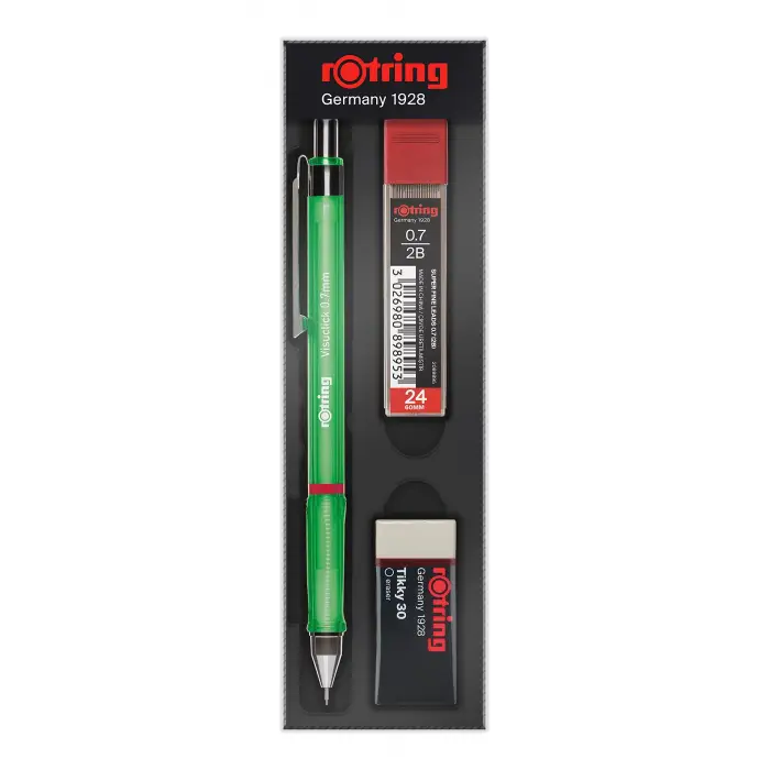 Visuclick Min Silgi, 3lü Okul Seti, 0.7 mm, Yeşil