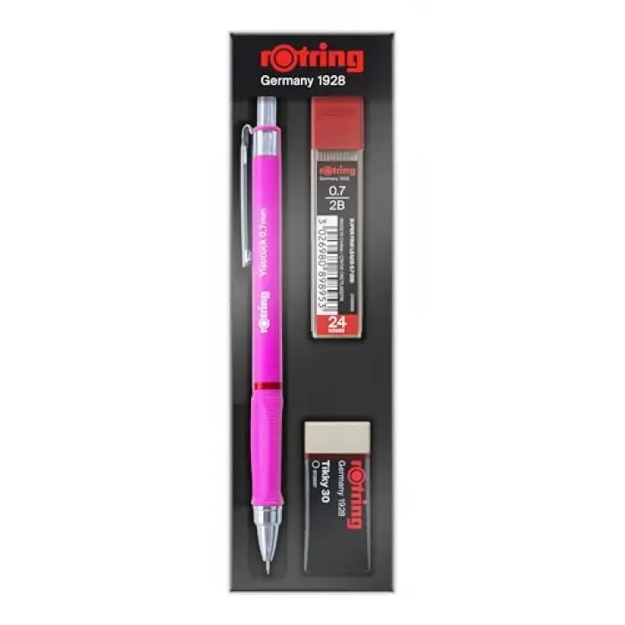 Visuclick+ Min Silgi Okul Seti 0,7mm-Opak Pembe