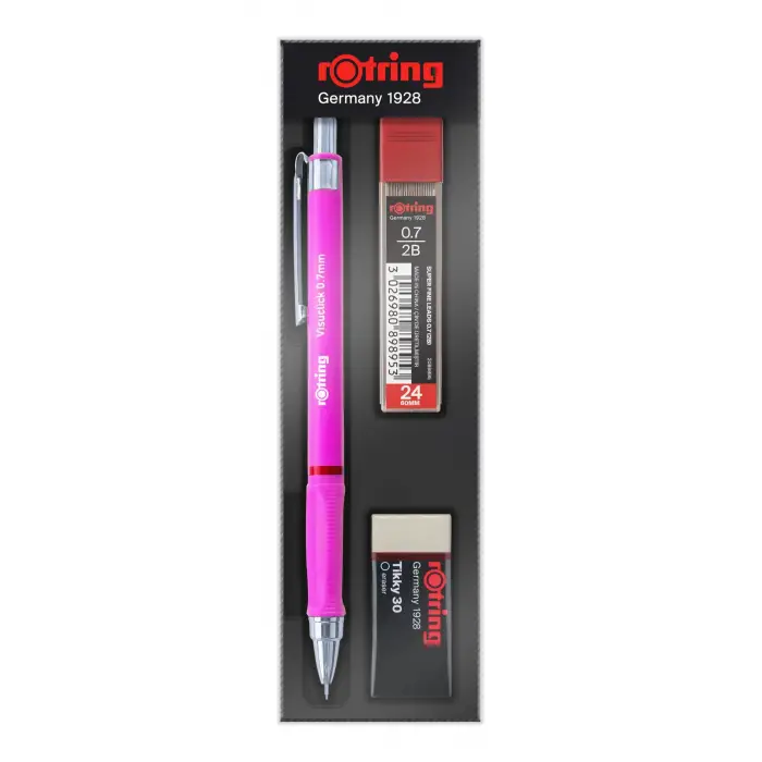 Visuclick+ Min Silgi Okul Seti 0,7mm-Opak Pembe