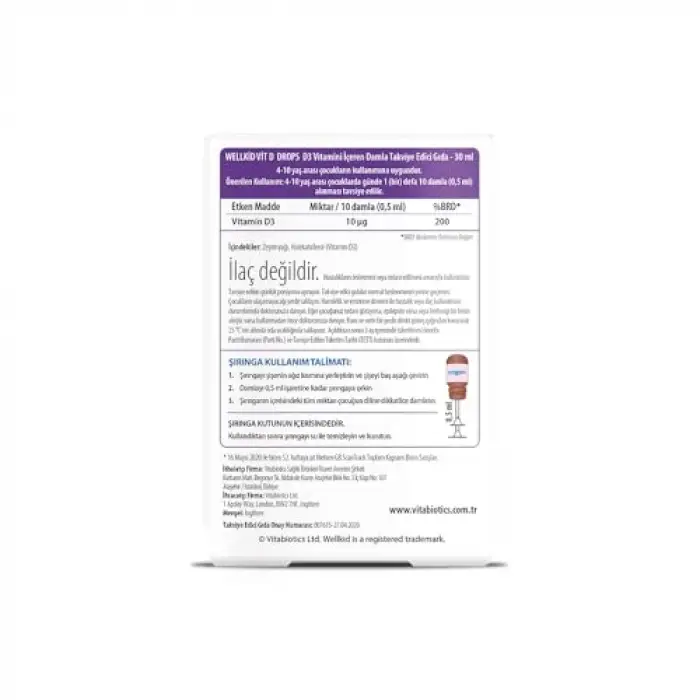 Vitabiotics Vitamin D Drops 30 ML