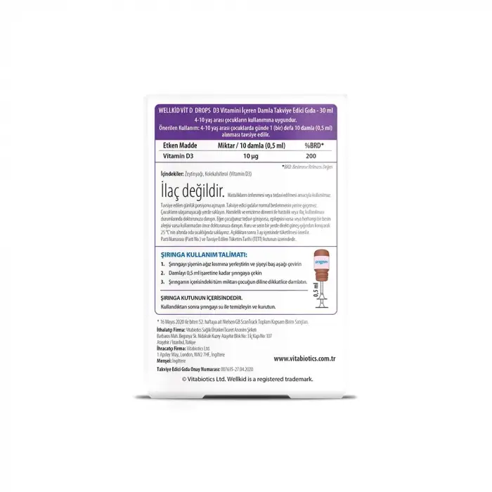 Vitabiotics Vitamin D Drops 30 ML