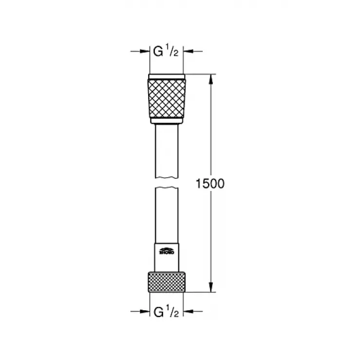 Vitalioflex Trend 1500 mm duş hortumu, krom, 28741002