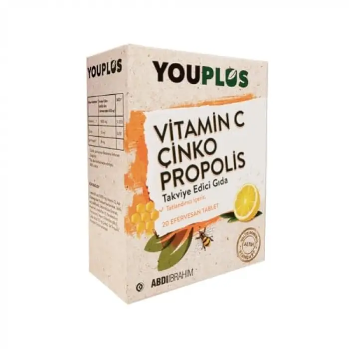 Vitamin C, Çinko & Propolis 20 Efervesan Tablet