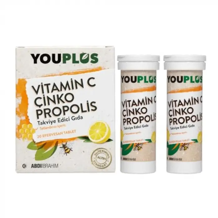 Vitamin C, Çinko & Propolis 20 Efervesan Tablet