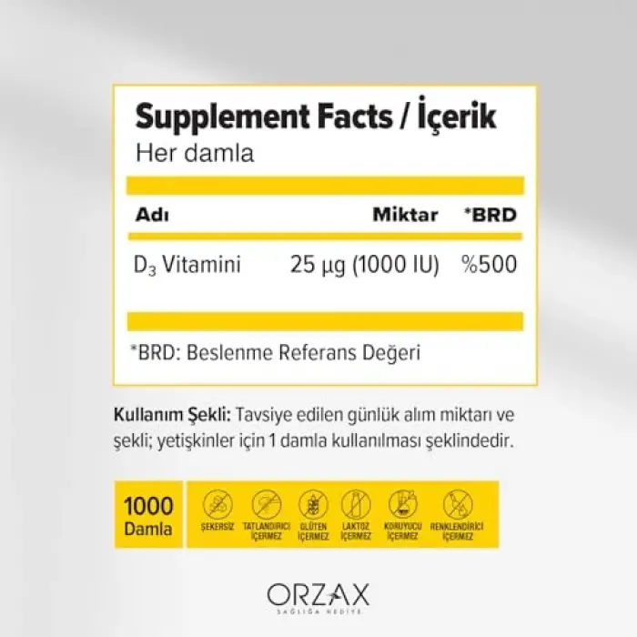Vitamin D3 Damla 1000 IU 50ml