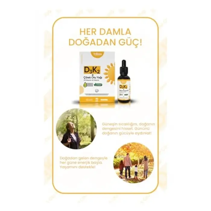 Vitamin D3 K2 + Çörek Otu Yağı 30 ML