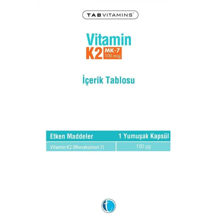 Vitamin K2 60 Yumuşak Kapsül