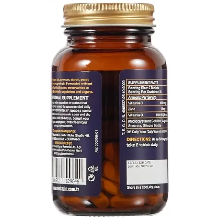 Vitamin Max C-D-Zinc 60 Tablet (4 paketi)