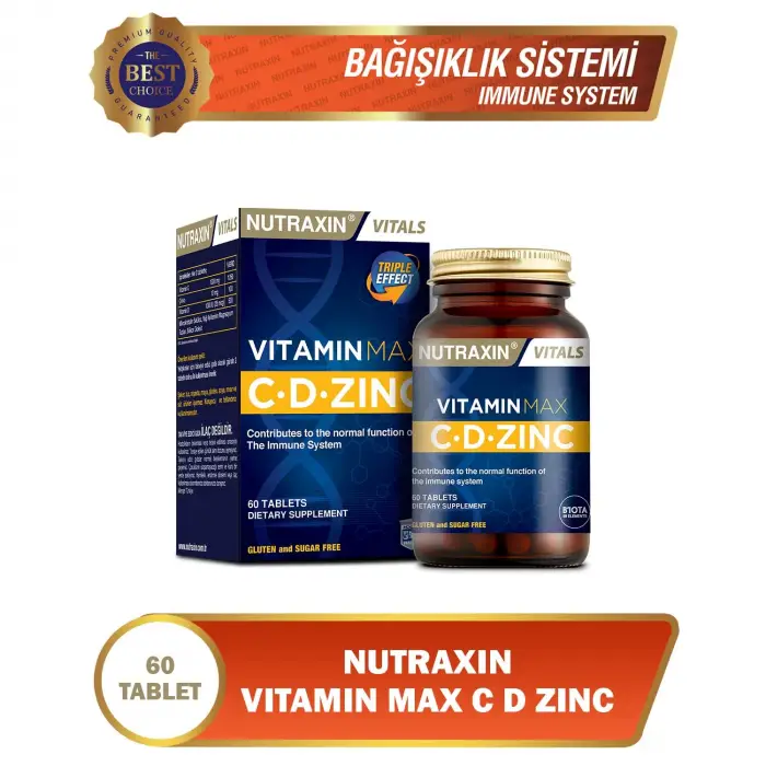 Vitamin Max C-D-Zinc 60 Tablet