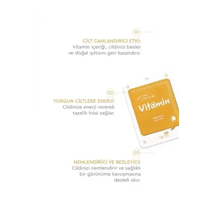 Vitaminli Yüz Maskesi 10lu