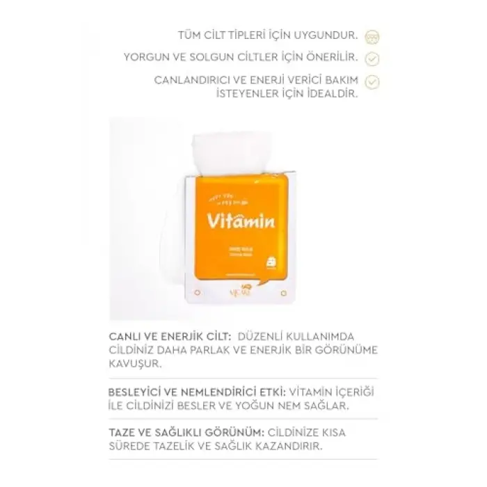 Vitaminli Yüz Maskesi 5li